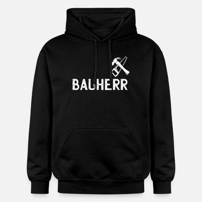 Builder DIY Tool Emblem - Gildan Unisex Softstyle® Midweight Hoodie - black