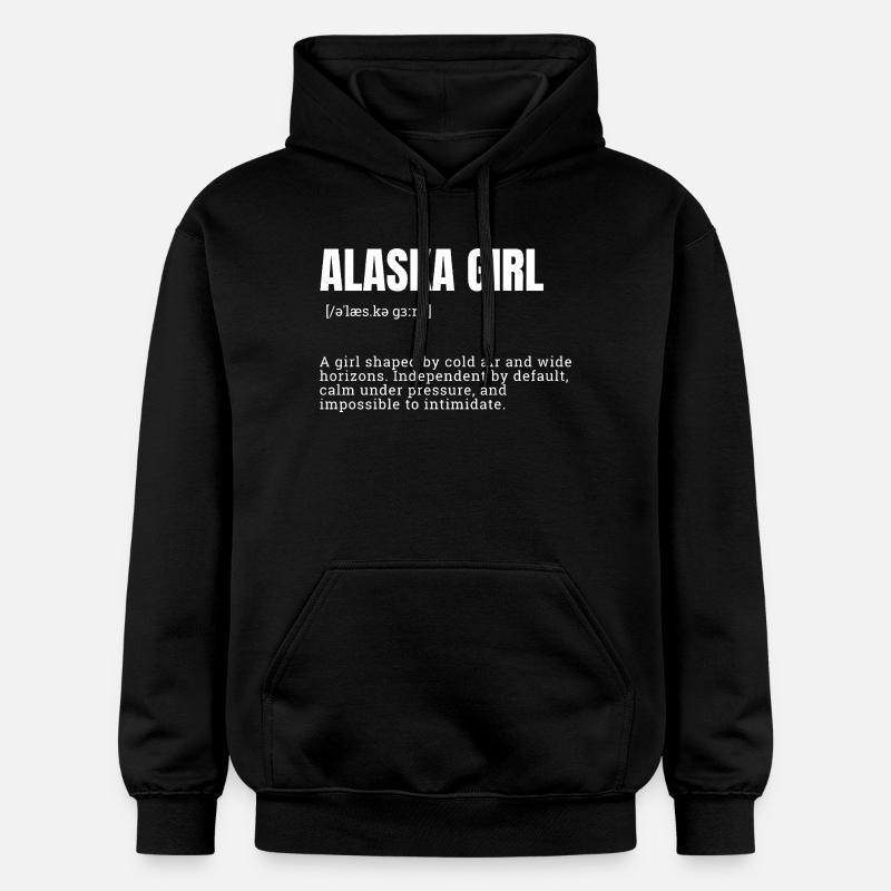 Typographie d’AlaskaGirl Bold - Sweat à capuche Softstyle® Gildan Unisexe - noir