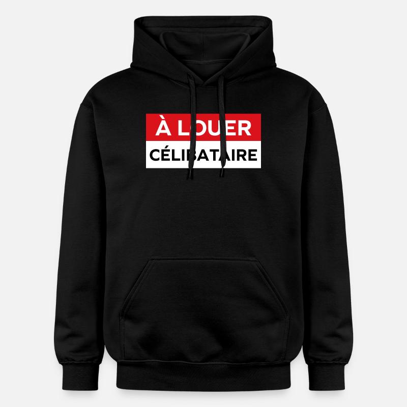 célibataire - Sweat à capuche Softstyle® Gildan Unisexe - noir