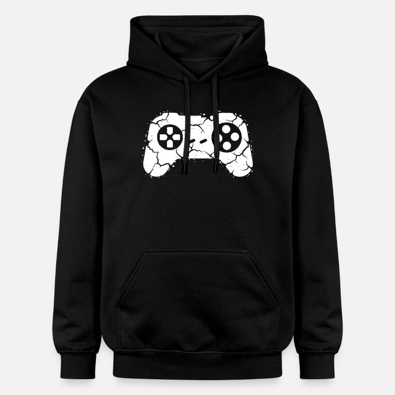 Craquement de manette : Arrête de rage - Sweat à capuche Softstyle® Gildan Unisexe - noir