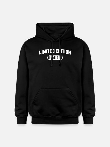 Édition limitée anniversaire 1990 - Sweat à capuche Softstyle® Gildan Unisexe - noir