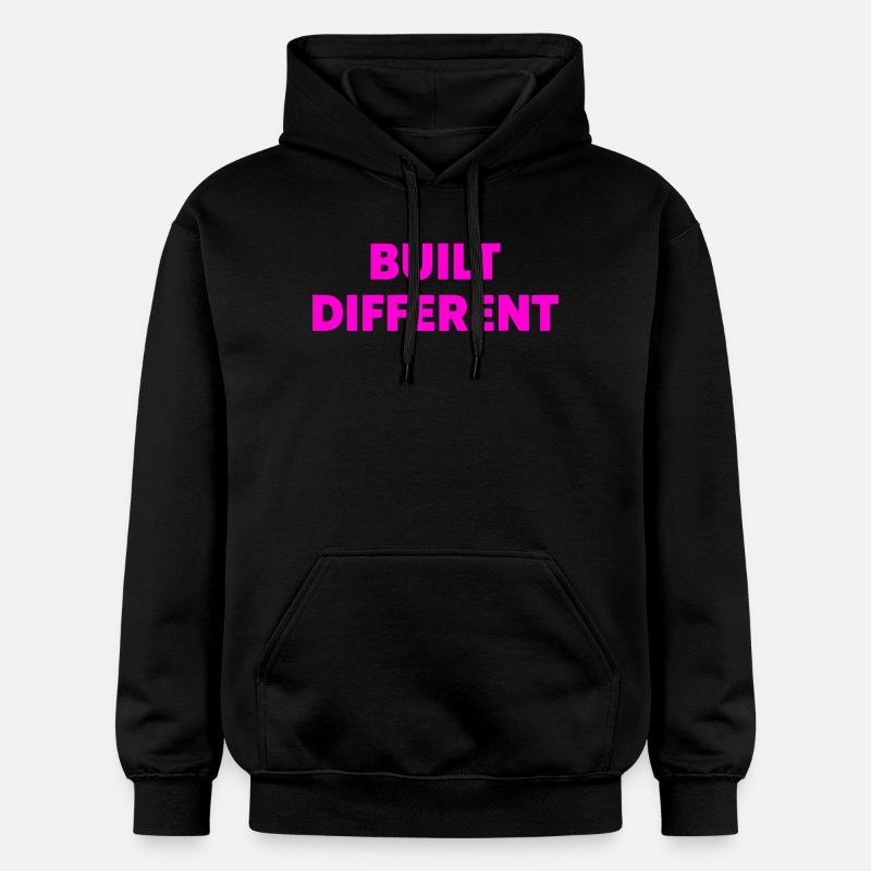 Typographie construite différemment - Sweat à capuche Softstyle® Gildan Unisexe - noir