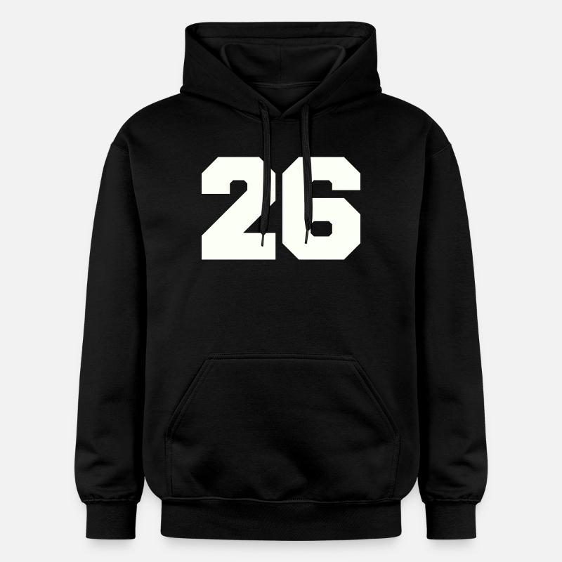 26 - Sweat à capuche Softstyle® Gildan Unisexe - noir