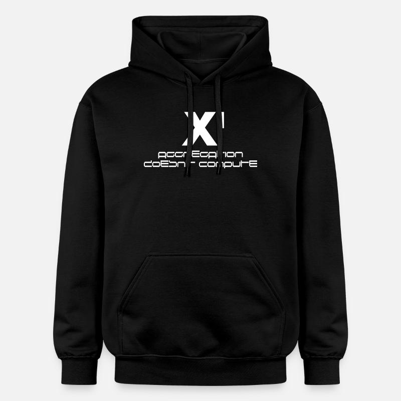X hoch eins – aggregation doesn't compute - Gildan Unisex Softstyle® Midweight Hoodie - Schwarz