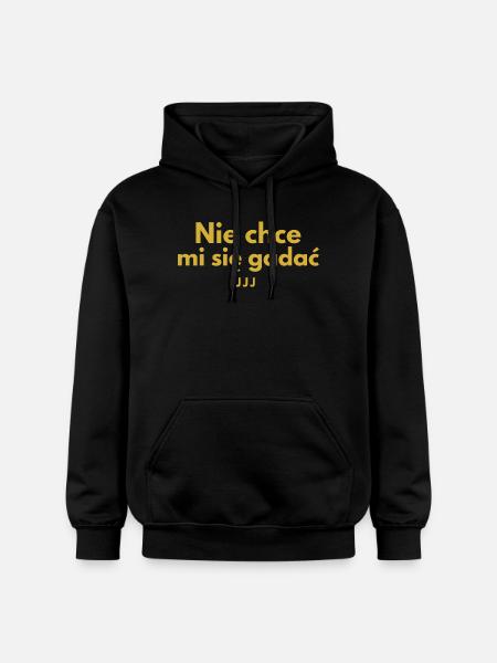 Ich will nicht reden – JJJ - Gildan Unisex Softstyle® Midweight Hoodie - Schwarz