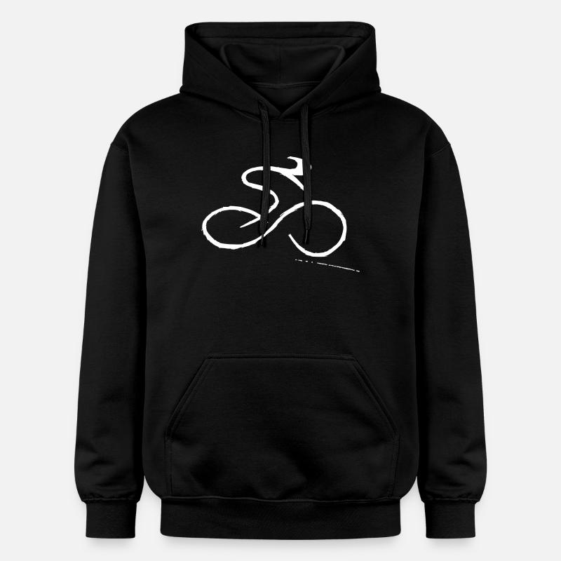 Cyclisme - Sweat à capuche Softstyle® Gildan Unisexe - noir