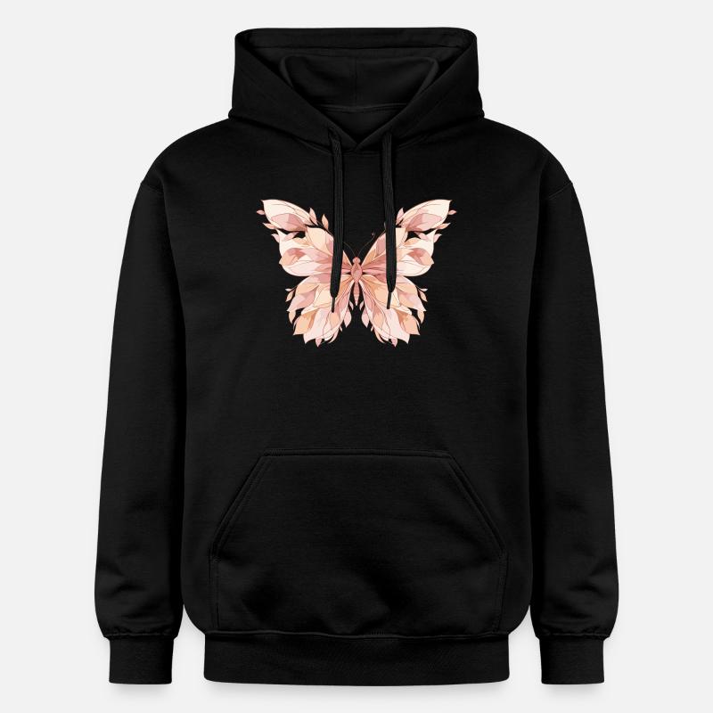 Motif papillon Pastel Wings - Sweat à capuche Softstyle® Gildan Unisexe - noir