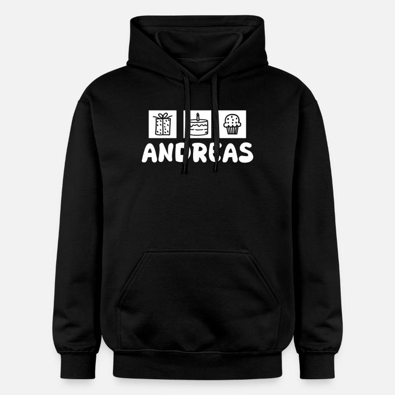 Andreas als Geschenk - Gildan Unisex Softstyle® Midweight Hoodie - Schwarz