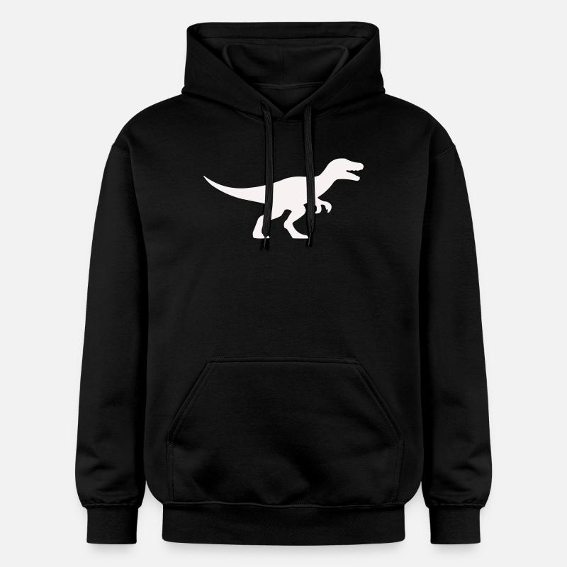 Raptor T Rex Silhouette - Sweat à capuche Softstyle® Gildan Unisexe - noir