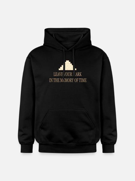 Djoser Pyramid – Leave Your Mark Design - Gildan Unisex Softstyle® Midweight Hoodie - black