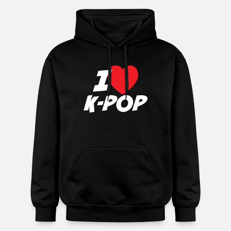 J’adore la K-pop - Sweat à capuche Softstyle® Gildan Unisexe - noir
