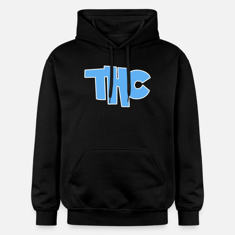 THC - Sweat à capuche Softstyle® Gildan Unisexe - noir