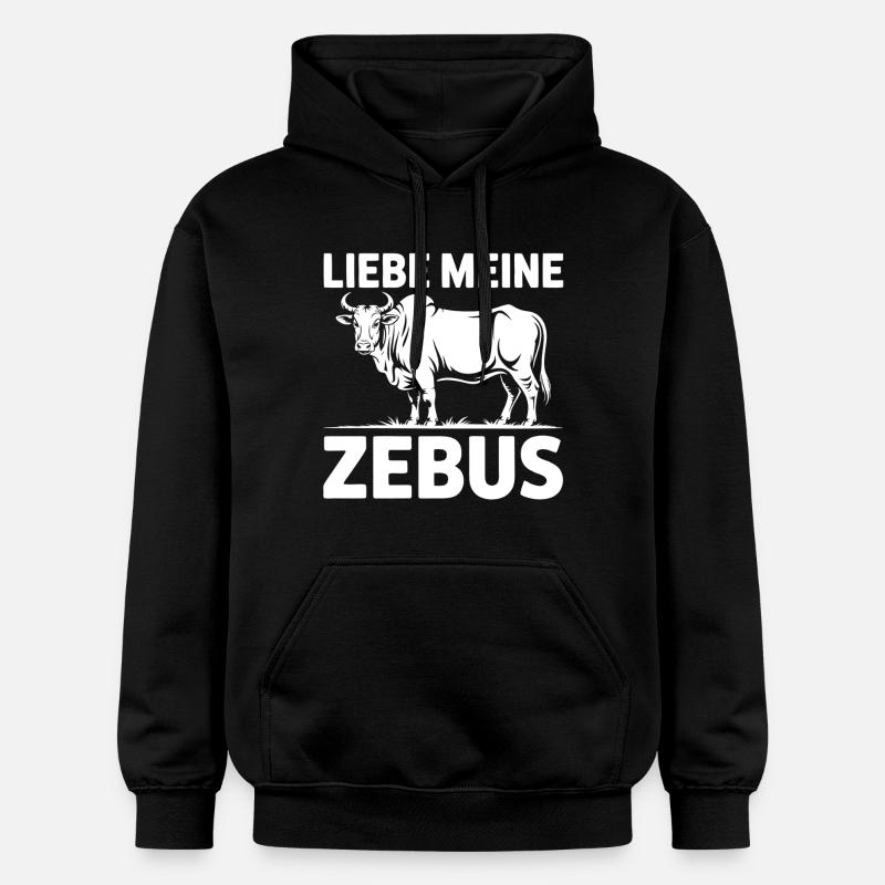 J’adore mon Zebus - Sweat à capuche Softstyle® Gildan Unisexe - noir