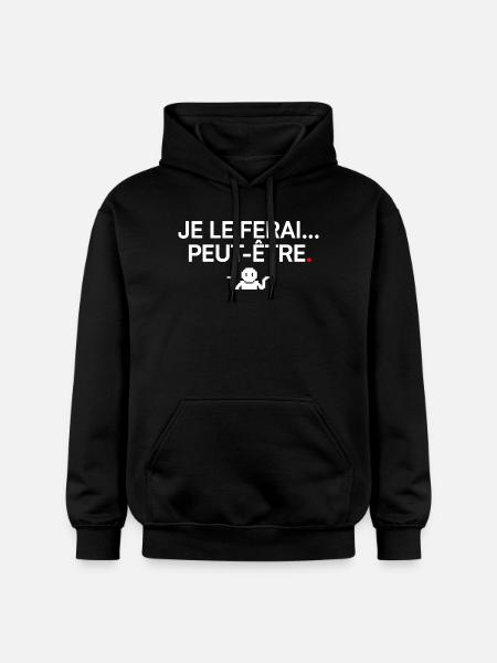 MAYBE I WILL | Humor - Gildan Unisex Softstyle® Midweight Hoodie - black