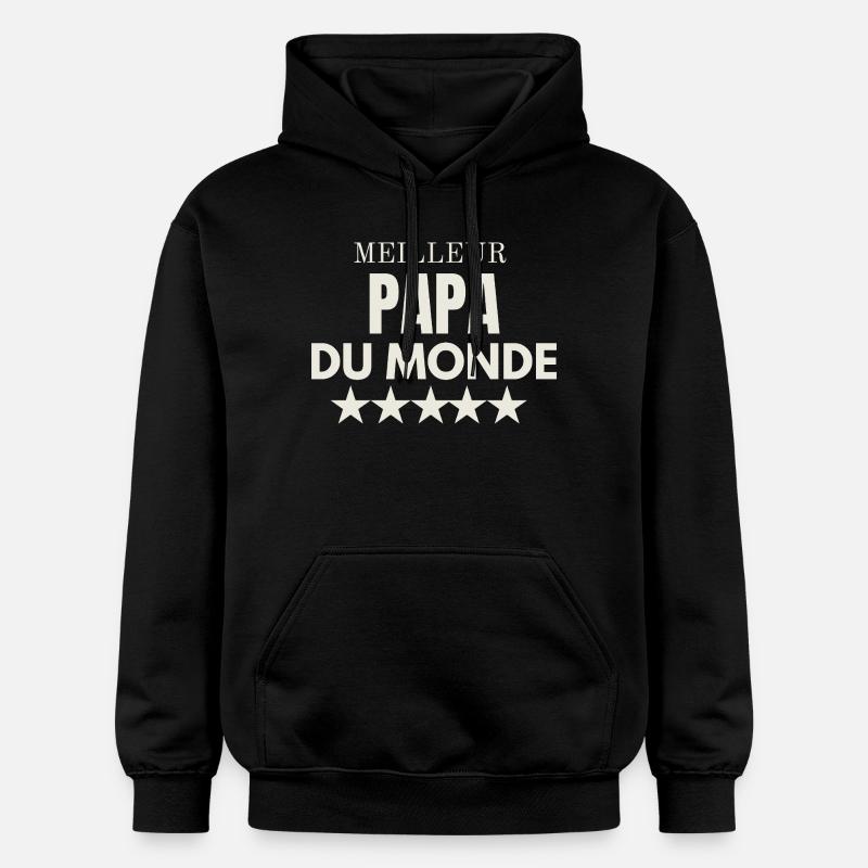 Bester Vater der Welt - Gildan Unisex Softstyle® Midweight Hoodie - Schwarz
