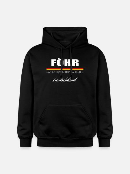 Föhr - Gildan Unisex Softstyle® Midweight Hoodie - Schwarz