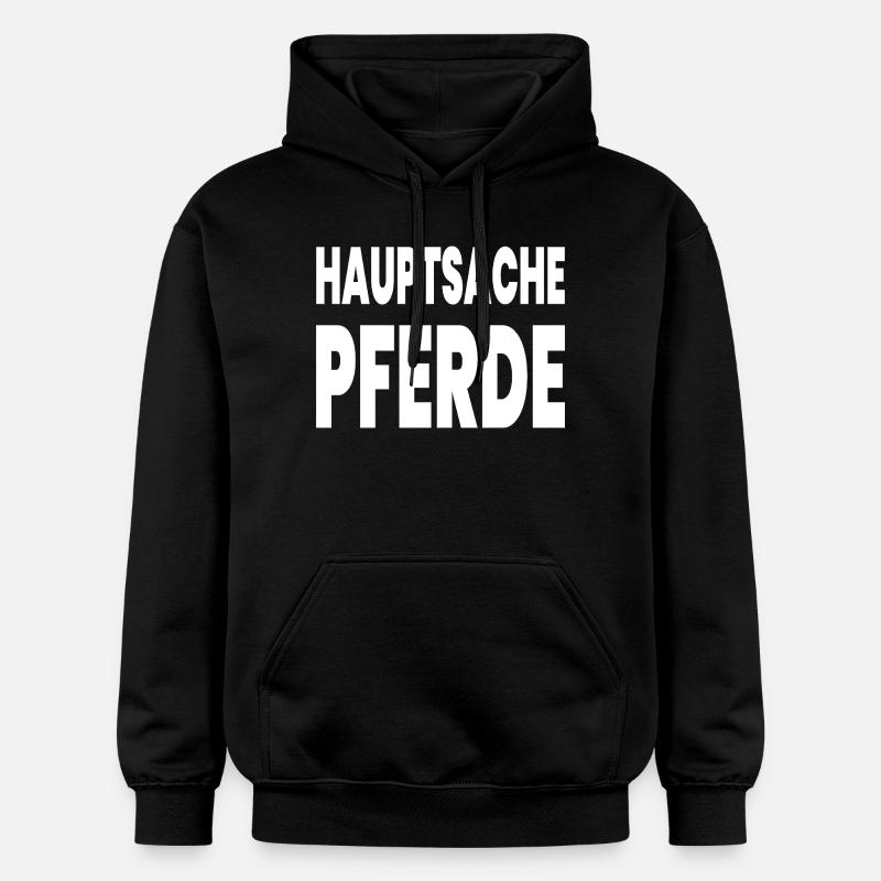 Pferde - Gildan Unisex Softstyle® Midweight Hoodie - Schwarz