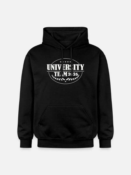 University Team 2026 Emblem - Gildan Unisex Softstyle® Midweight Hoodie - black