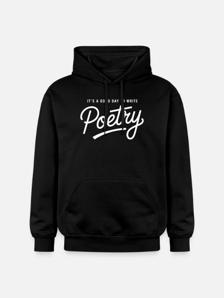 Good Day to Write Poetry - Gildan Unisex Softstyle® Midweight Hoodie - black