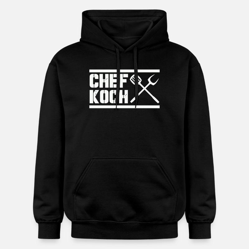 chef_koch - Sweat à capuche Softstyle® Gildan Unisexe - noir
