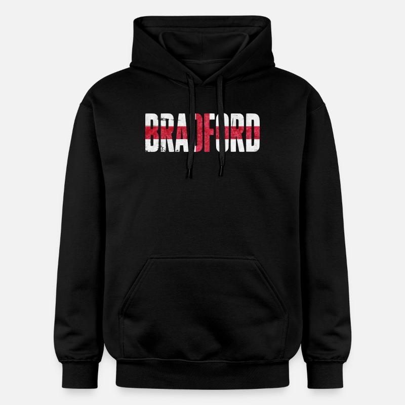 Bradford, Angleterre - Sweat à capuche Softstyle® Gildan Unisexe - noir