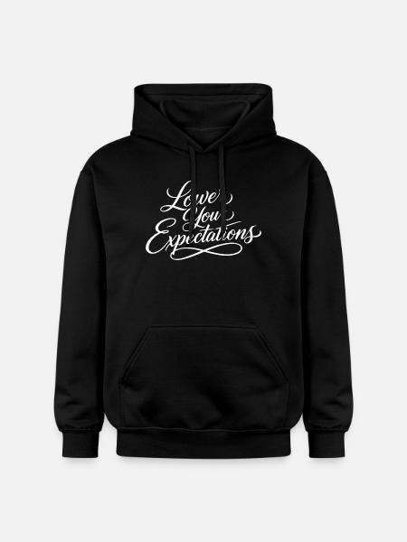 Sarcasm – Lower Your Expectations – Funny Woman - Gildan Unisex Softstyle® Midweight Hoodie - black