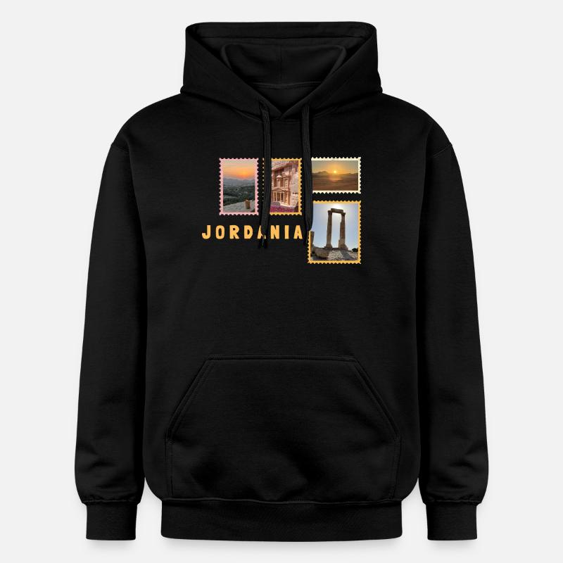 Jordan Collage - Sweat à capuche Softstyle® Gildan Unisexe - noir