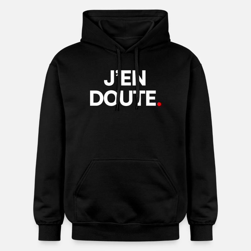 J’en doute - Sweat à capuche Softstyle® Gildan Unisexe - noir