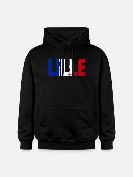 Lille Frankreich - Gildan Unisex Softstyle® Midweight Hoodie - Schwarz