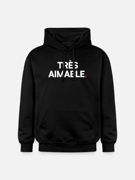 Très aimable - Sweat à capuche Softstyle® Gildan Unisexe - noir