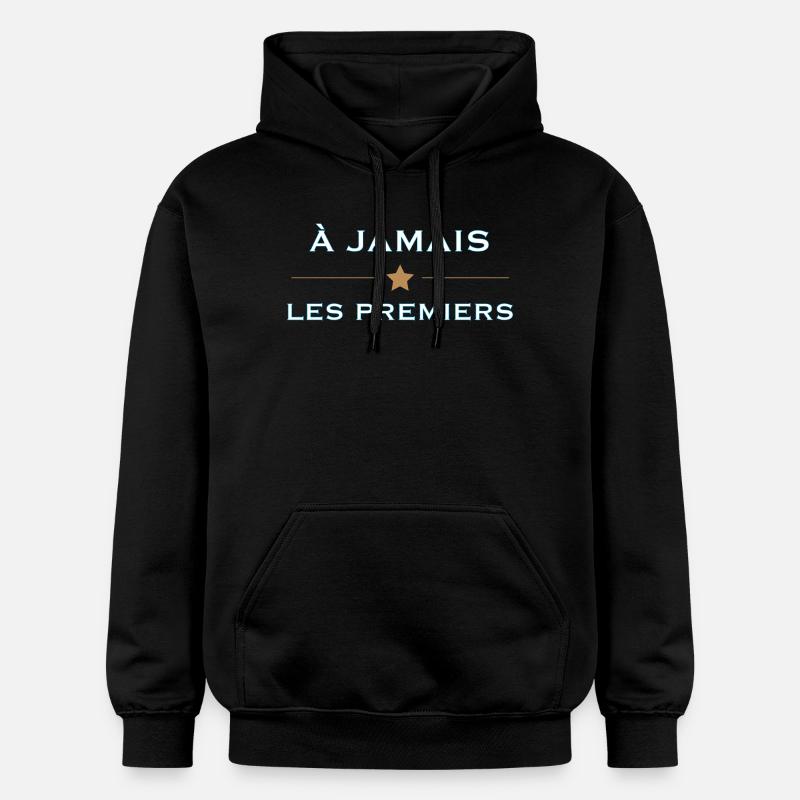 À jamais les premiers – Marseille - Sweat à capuche Softstyle® Gildan Unisexe - noir