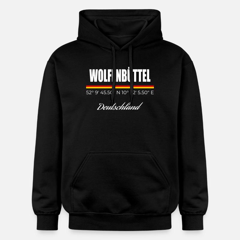 Wolfenbüttel - Gildan Unisex Softstyle® Midweight Hoodie - Schwarz