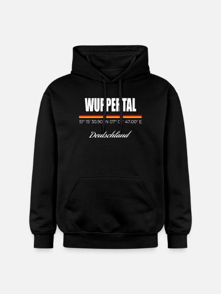 Wuppertal - Gildan Unisex Softstyle® Midweight Hoodie - Schwarz