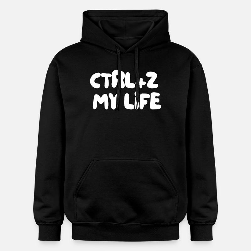 CTRL+Z MA VIE - Sweat à capuche Softstyle® Gildan Unisexe - noir