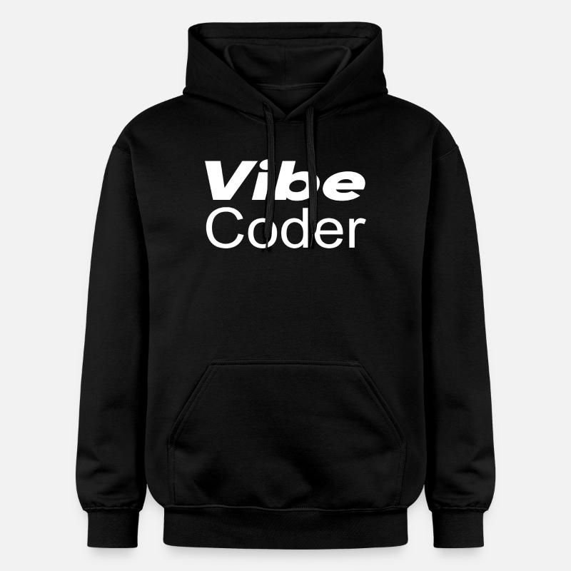Techno-utopie : Vibe Coder - Sweat à capuche Softstyle® Gildan Unisexe - noir
