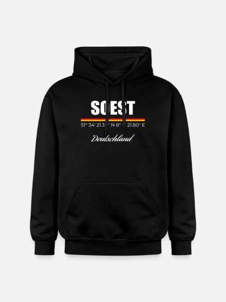 Soest - Gildan Unisex Softstyle® Midweight Hoodie - Schwarz