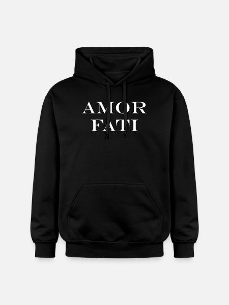 Amor Fati T-Shirt - Gildan Unisex Softstyle® Midweight Hoodie - black