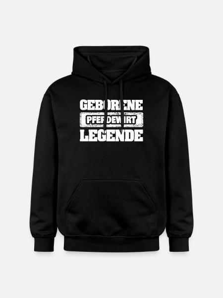 Geschenk für Pferdewirt - Gildan Unisex Softstyle® Midweight Hoodie - Schwarz