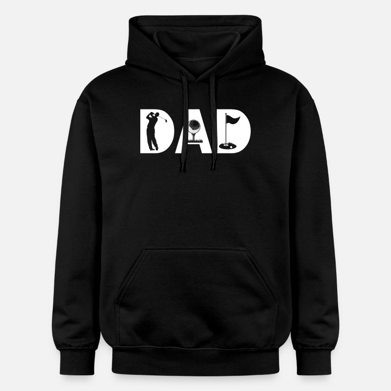  golf dad papa golfer  - Gildan Unisex Softstyle® Midweight Hoodie - Schwarz