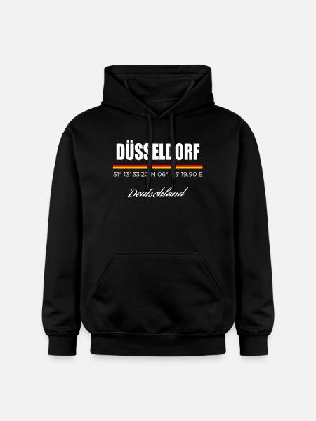 Düsseldorf - Gildan Unisex Softstyle® Midweight Hoodie - Schwarz