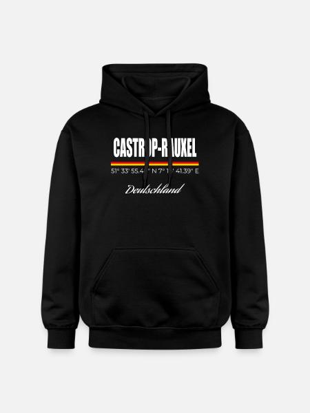 Castrop-Rauxel - Gildan Unisex Softstyle® Midweight Hoodie - Schwarz