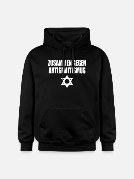 zusammen gegen antisemitism - Gildan Unisex Softstyle® Midweight Hoodie - Schwarz