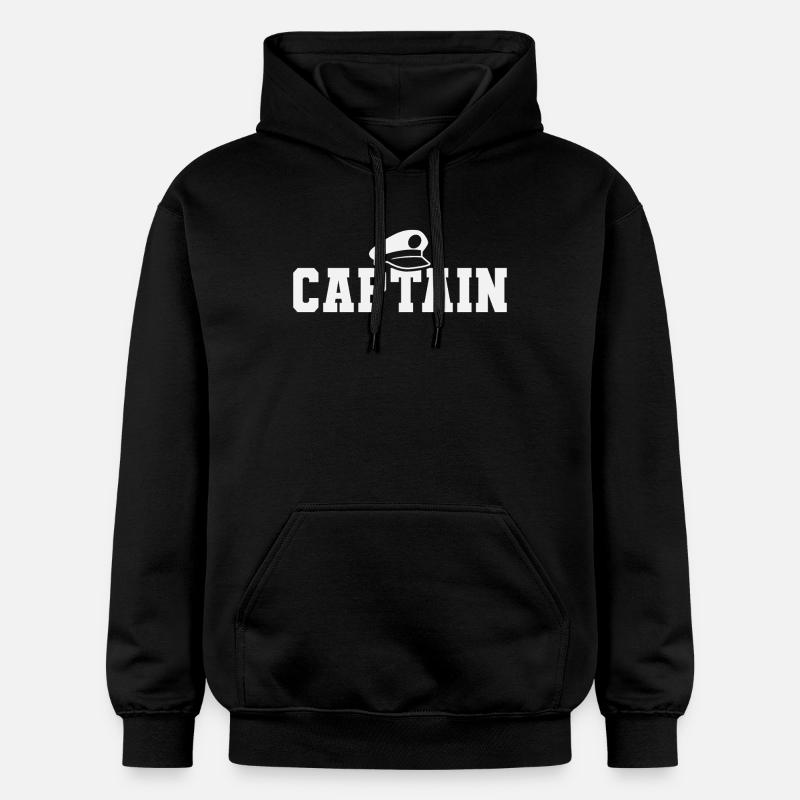 Capitaine Bateau Navigant Voilier - Sweat à capuche Softstyle® Gildan Unisexe - noir