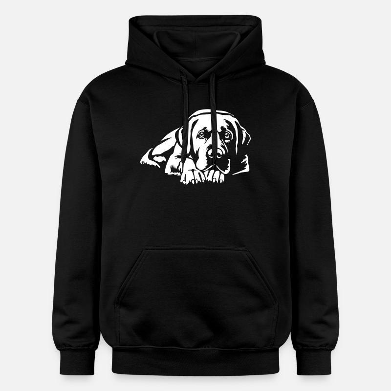 Labrador « Édition Noire » - Sweat à capuche Softstyle® Gildan Unisexe - noir