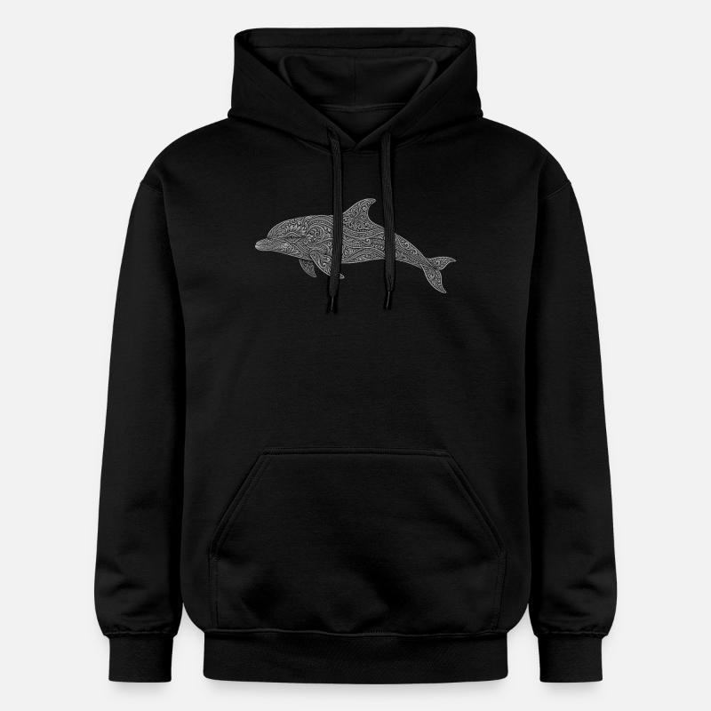 Dolphin - Sweat à capuche Softstyle® Gildan Unisexe - noir