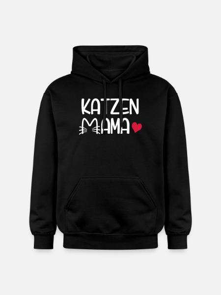Katzen Mama - Gildan Unisex Softstyle® Midweight Hoodie - Schwarz
