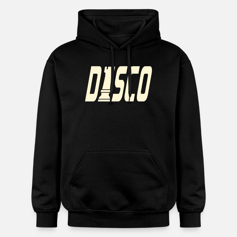 TOUR D’ÉCHECS DISCO - Sweat à capuche Softstyle® Gildan Unisexe - noir
