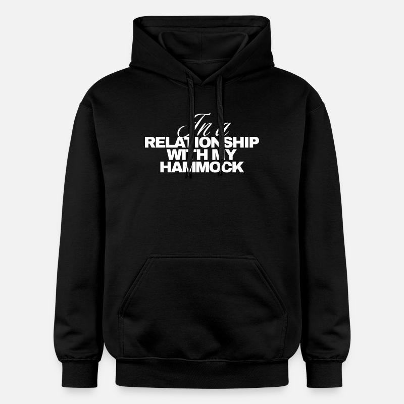 En couple avec mon hamac - Sweat à capuche Softstyle® Gildan Unisexe - noir