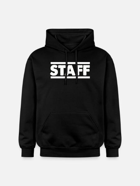Staff Lettering Bold Contrast - Gildan Unisex Softstyle® Midweight Hoodie - black