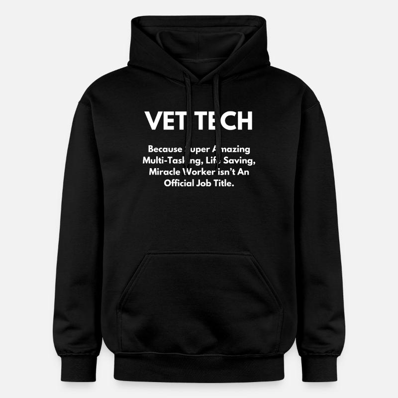 Technicien vétérinaire super incroyable - Sweat à capuche Softstyle® Gildan Unisexe - noir